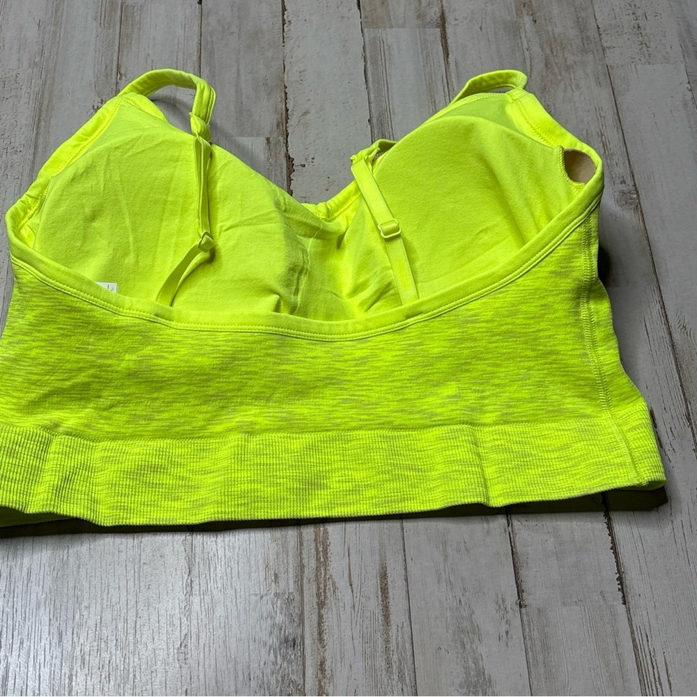 Old Navy Active 2X Womens Activewear Top Sports Bra Neon Built In Bra - Picture 14 of 15